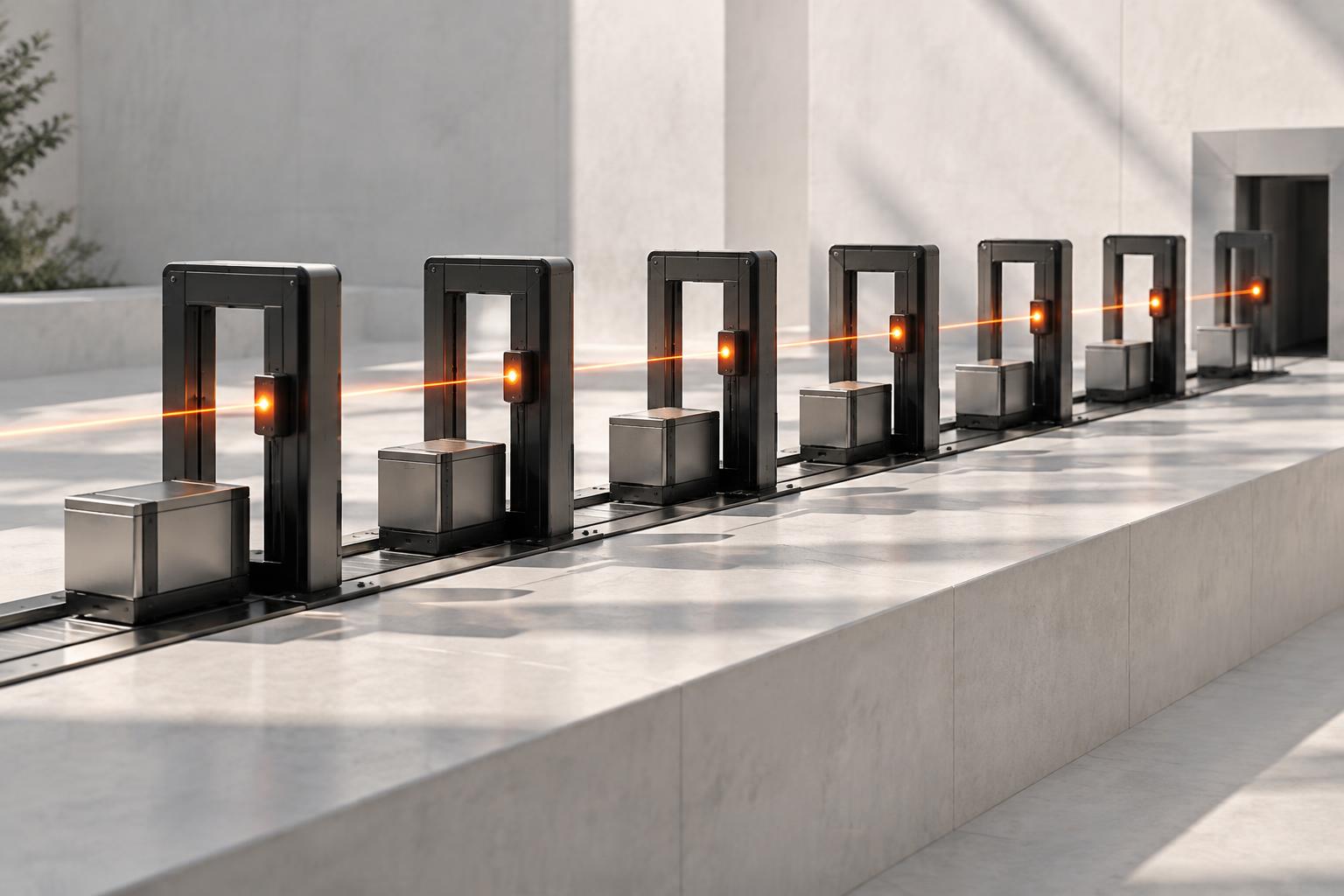 A controlled release progressing through seven approval checkpoints